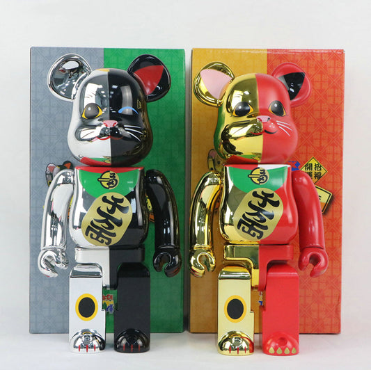 Hobby - 28cm BEARBRICK 400% Lucky Cat QianWanLiang ABS Action Figure Boxed