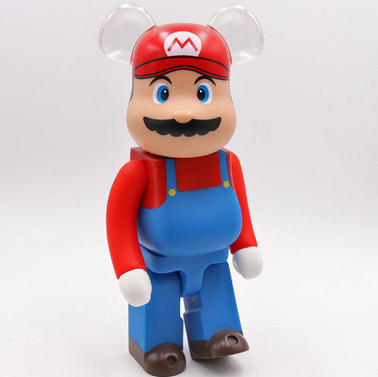 Hobby - 28cm BEARBRICK 400% Mario Vinyl Action Figure Boxed