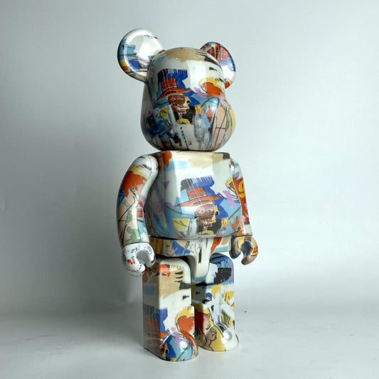 28cm BEARBRICK 400% Basquiat 9 Generation ABS Action Figure Boxed-FuGui Tide play