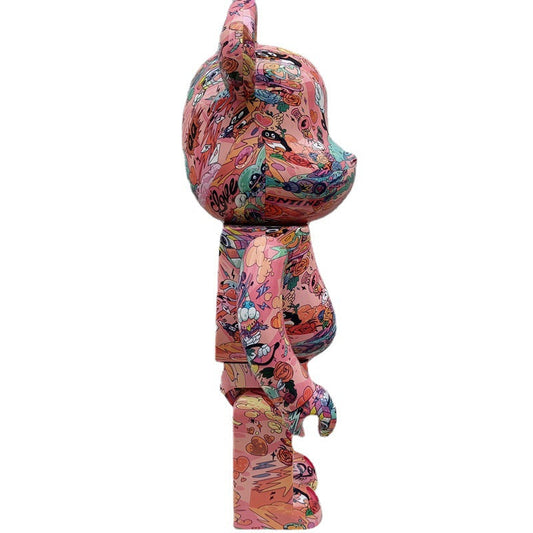 Hobby - 70cm BEARBRICK 1000% QQ ABS Action Figure Boxe