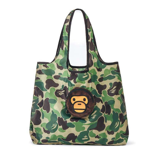 2021 BAPE Magazine Appendix Camouflage Portable Single Shoulder Bag Large Shopping Bag-FuGui Tide play
