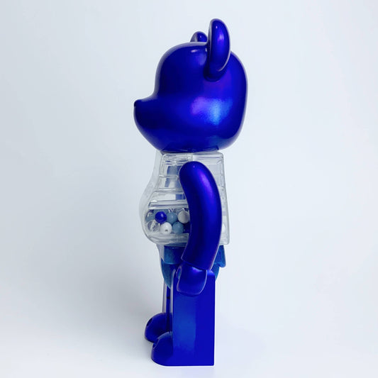 Hobby - 28cm BE@RBRICK 400% Chiaki Bear Blue Action Figure Boxed