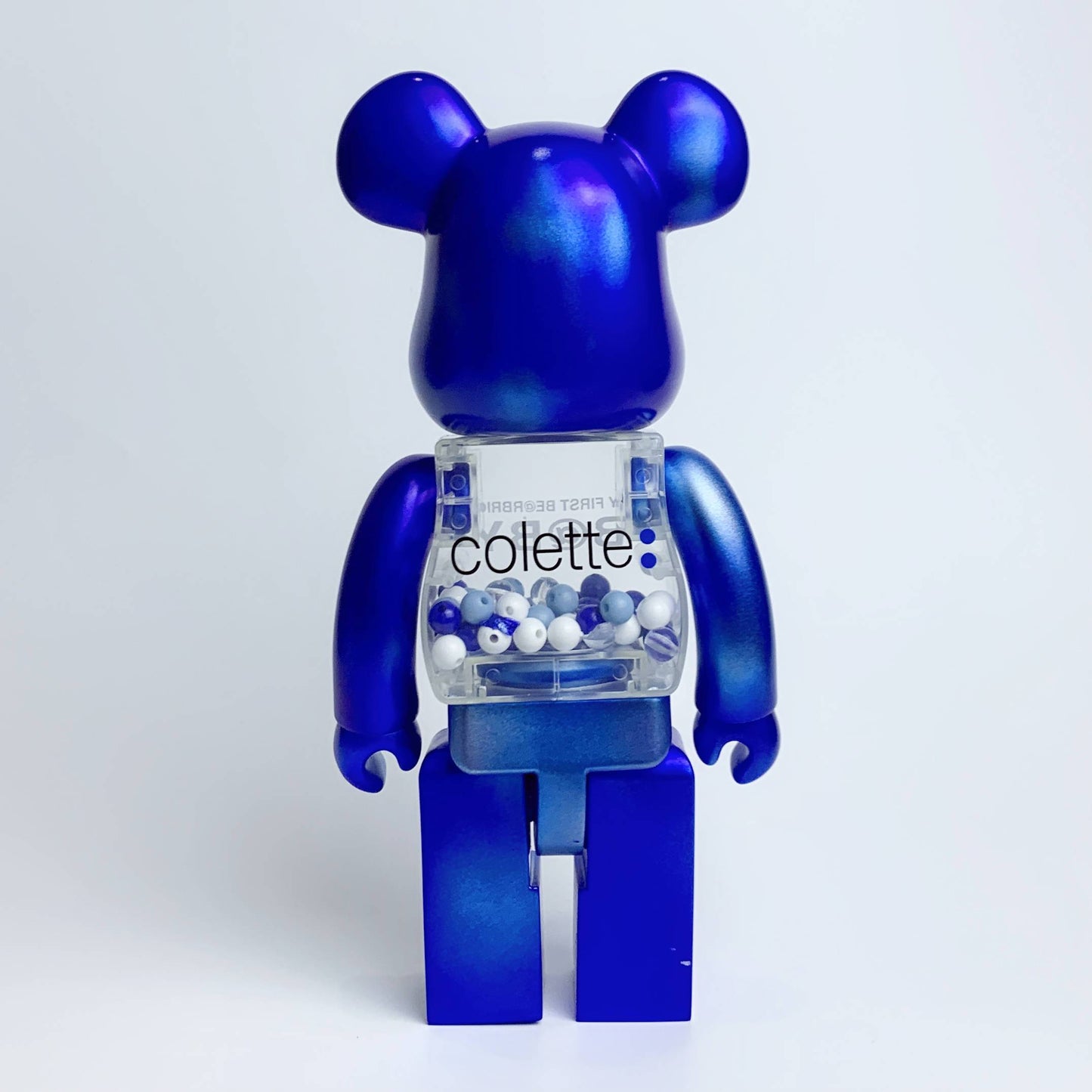 Hobby - 28cm BE@RBRICK 400% Chiaki Bear Blue Action Figure Boxed