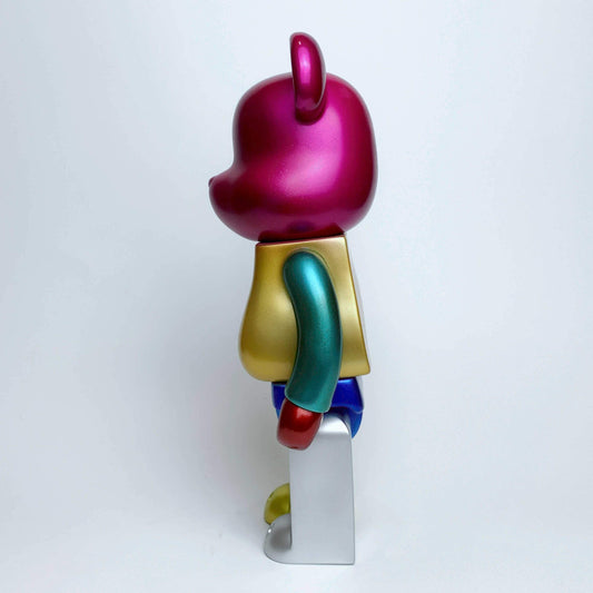 28cm BEARBRICK 400% BAPE Color Plating Vinyl Action Figure Boxed-FuGui Tide play