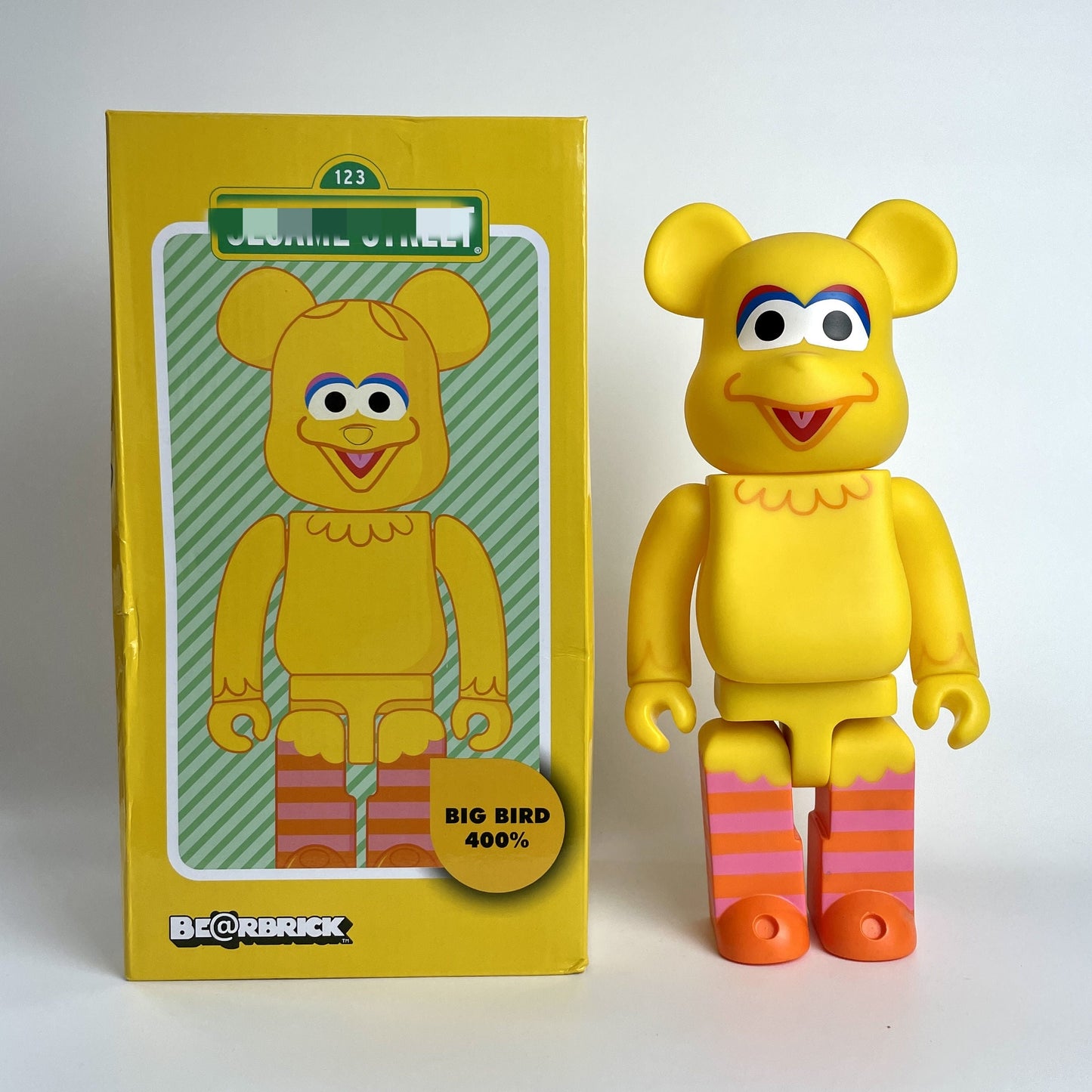 Hobby - 28cm BEARBRICK 400% Bigbird Vinyl Anime Vinyl Action Figure Boxed