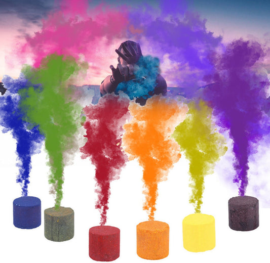万圣节 - Colorful Smoke Effect Performance Smoke Cake Photography Props Smoke Special Outdoor Background Smoke Hunting Signal