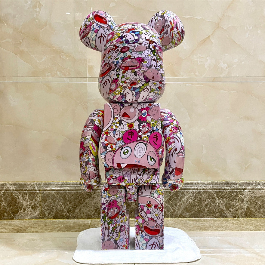 Hobby - 70cm BEARBRICK 1000% Murakami Sunflower ABS Action Figure Boxed