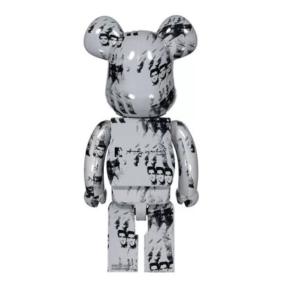 70cm BEARBRICK 1000% Andywarhol Elvispresley ABS Action Figure Boxed