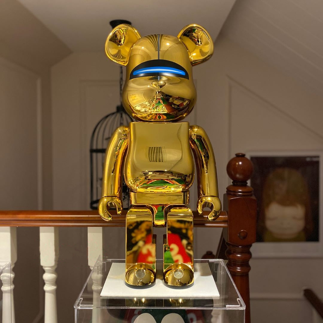 Hobby - 70cm BEARBRICK 1000% HajimeSorayama First Generation Gold ABS Action Figure Boxed