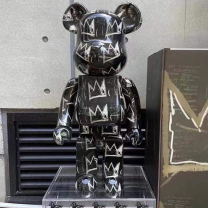 70cm BEARBRICK 1000% Basquiat 8th Generation ABS Action Figure Boxed
