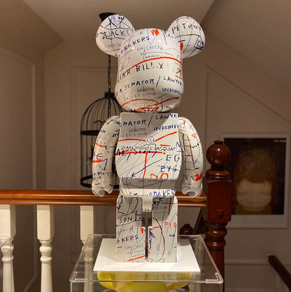 70cm BEARBRICK 1000% Basquiat 2th Generation ABS Action Figure Boxed