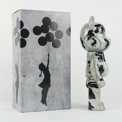 28cm BEARBRICK 400% Flying Balloons Girl ABS Action Figure Boxed