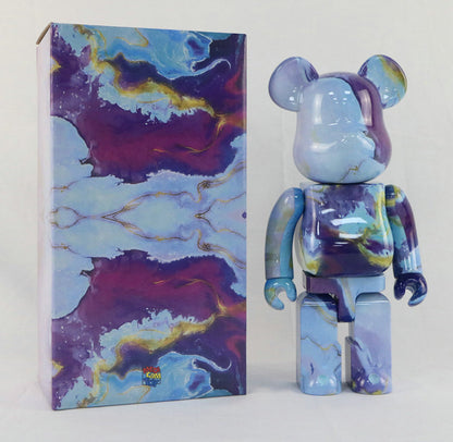 28cm BEARBRICK 400% Marble ABS Action Figure Boxed