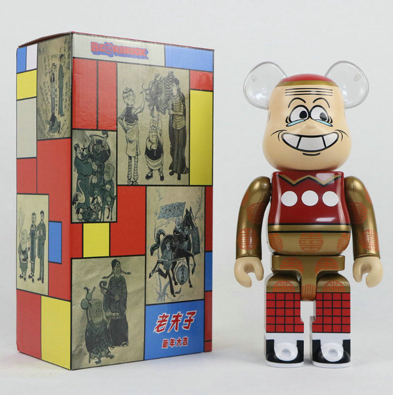 Toy - 28cm BEARBRICK 400% Old Master Q ABS Action Figure Boxed