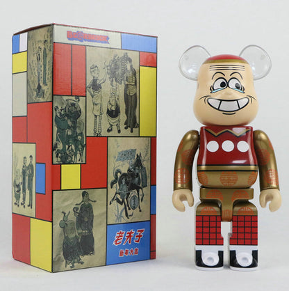 28cm BEARBRICK 400% Old Master Q ABS Action Figure Boxed