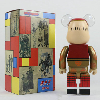 28cm BEARBRICK 400% Old Master Q ABS Action Figure Boxed