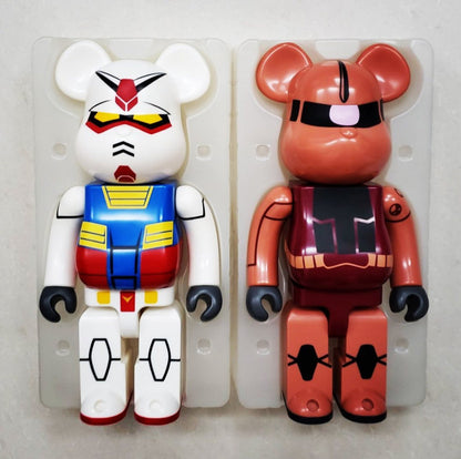 28cm BEARBRICK 400% Gundam ZAGU Vinyl Action Figure Boxed