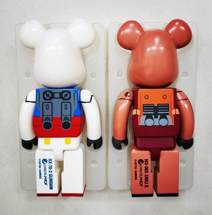 28cm BEARBRICK 400% Gundam ZAGU Vinyl Action Figure Boxed