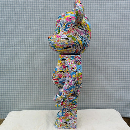 70cm BEARBRICK 1000% Murakami Doraemo ABS Action Figure Boxed