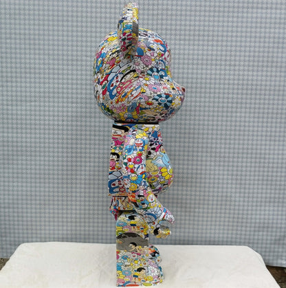 70cm BEARBRICK 1000% Murakami Doraemo ABS Action Figure Boxed