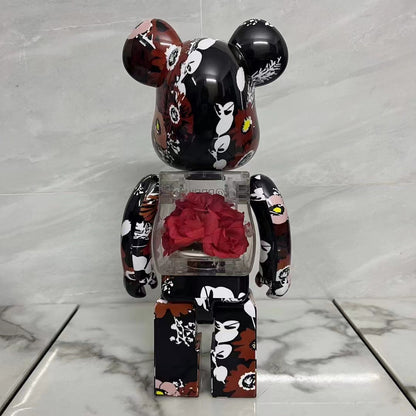 70cm BEARBRICK 1000% FLOR ABS Action Figure Boxed