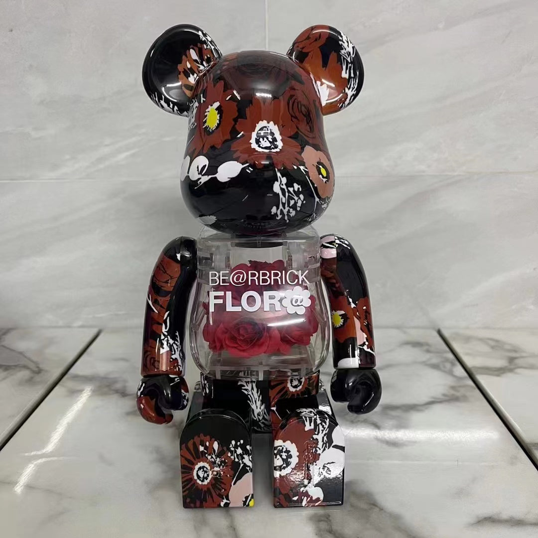 Hobby - 70cm BEARBRICK 1000% FLOR ABS Action Figure Boxed