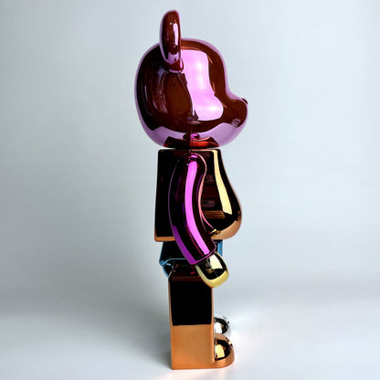 28cm BEARBRICK 400% BAPE Plating Color ABS Action Figure Boxed