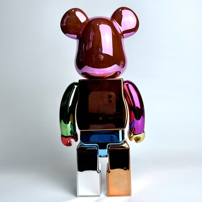 28cm BEARBRICK 400% BAPE Plating Color ABS Action Figure Boxed