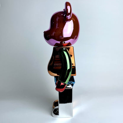 28cm BEARBRICK 400% BAPE Plating Color ABS Action Figure Boxed
