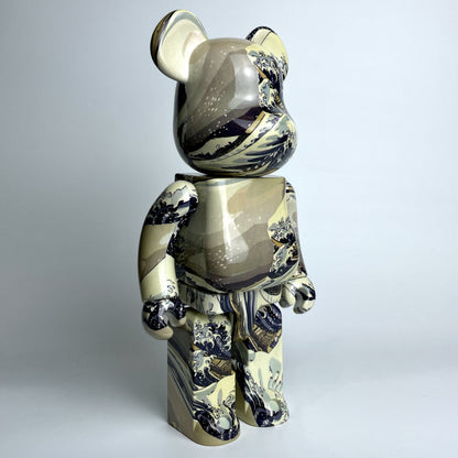 28cm BEARBRICK 400% Kanagawa Surf ABS Action Figure Boxed