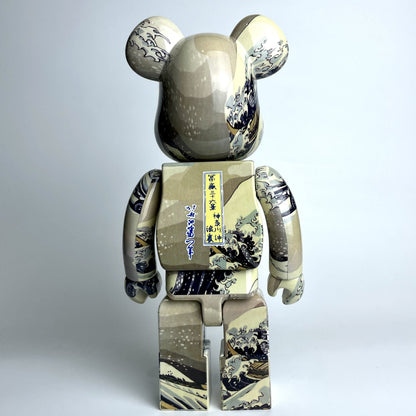 28cm BEARBRICK 400% Kanagawa Surf ABS Action Figure Boxed