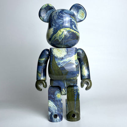 28cm BEARBRICK 400% Van Gogh Starry Night ABS Action Figure Boxed
