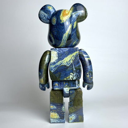 28cm BEARBRICK 400% Van Gogh Starry Night ABS Action Figure Boxed
