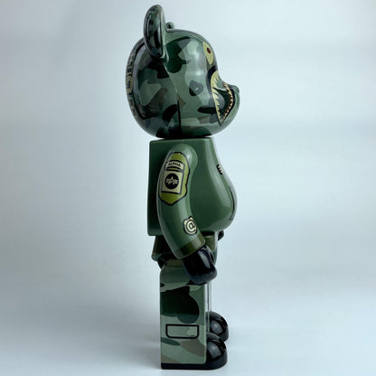 28cm BEARBRICK 400% BAPE Shark Pilot ABS Action Figure Boxed