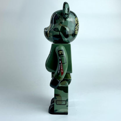 28cm BEARBRICK 400% BAPE Shark Pilot ABS Action Figure Boxed