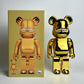 Toy - 28cm BEARBRICK 400% Electroplated Garfield ABS Action Figure Boxed