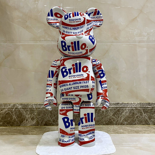 Hobby - 70cm BEARBRICK 1000% Andywarhol BRILLO ABS Action Figure Boxed