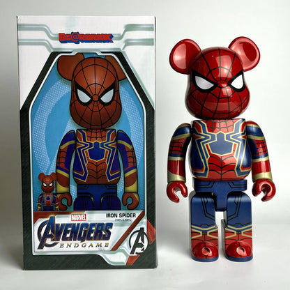28cm BEARBRICK 400% Spiderman ABS Action Figure Boxed
