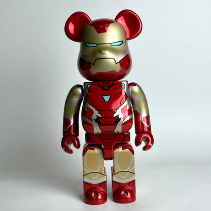 28cm BEARBRICK 400% Iron Man ABS Action Figure Boxed
