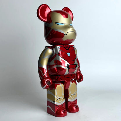 28cm BEARBRICK 400% Iron Man ABS Action Figure Boxed