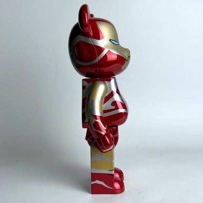 28cm BEARBRICK 400% Iron Man ABS Action Figure Boxed