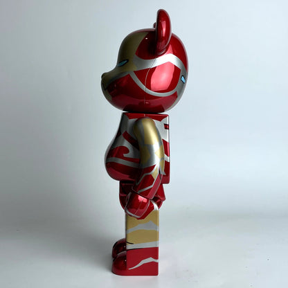 28cm BEARBRICK 400% Iron Man ABS Action Figure Boxed