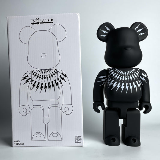 Toy - 28cm BEARBRICK 400% Macau WF Black Panther ABS Action Figure Boxed