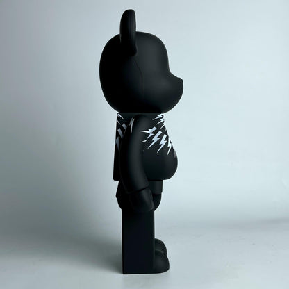 28cm BEARBRICK 400% Macau WF Black Panther ABS Action Figure Boxed