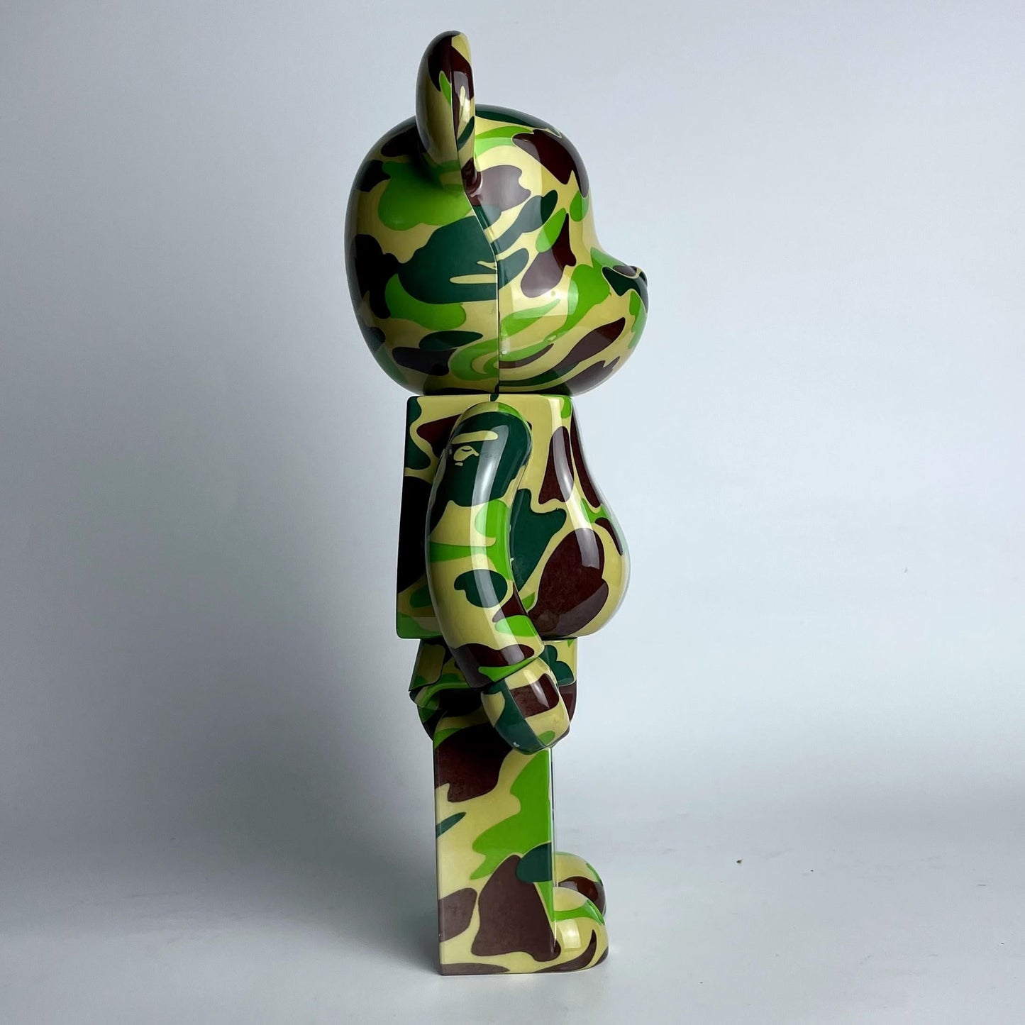 28cm BEARBRICK 400% BAPE Camouflage MMJ Green ABS Action Figure Boxed-FuGui Tide play