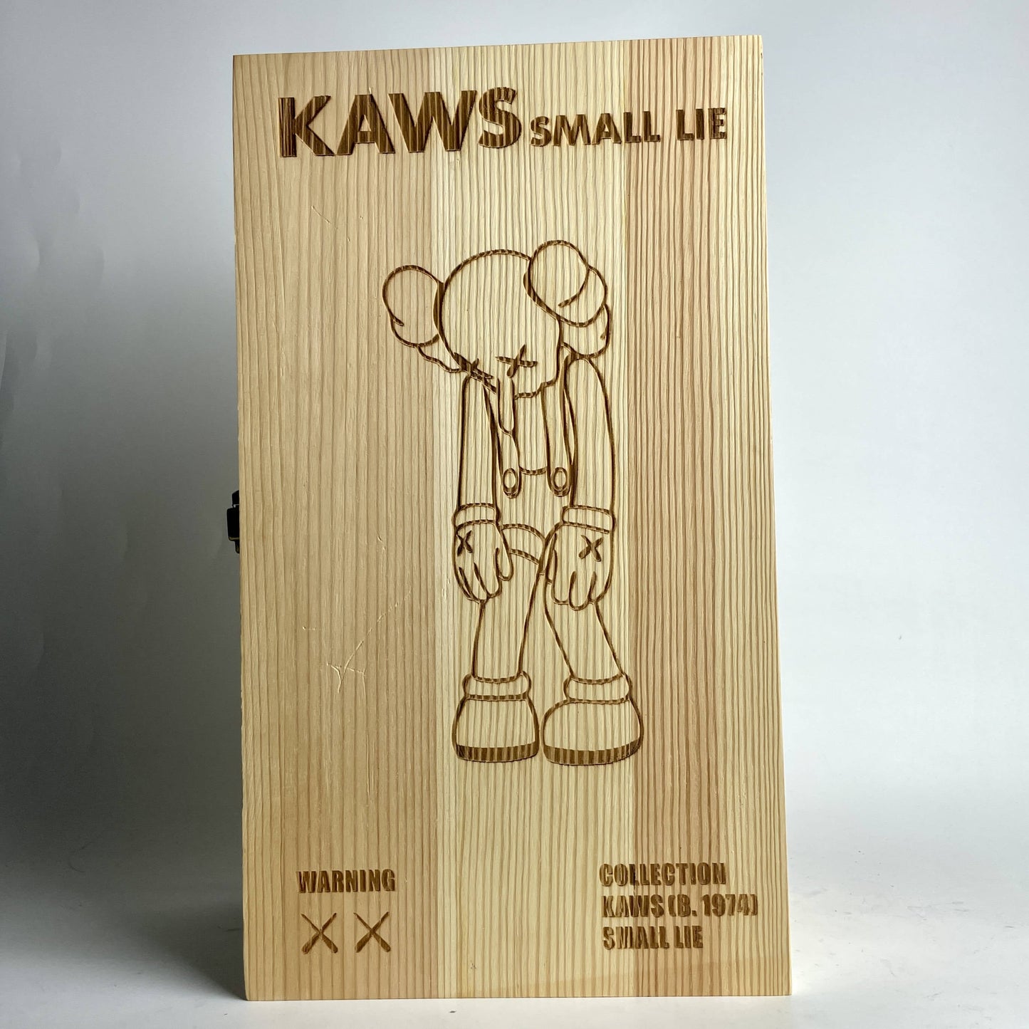 Hobby - 28cm 400% KAW Bearbrick Wooden Small Lie Anime Action Figure With Wooden Box