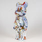 28cm BEARBRICK 400% Andy Warhol × JEAN-MICHEL BASQUIAT 4th Generation ABS Action Figure Boxed