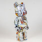 28cm BEARBRICK 400% Andy Warhol × JEAN-MICHEL BASQUIAT 4th Generation ABS Action Figure Boxed