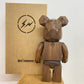 Wooden Bearbrick 400% Fujiwara Hiroshi Lightning Action Figure With Wooden Box