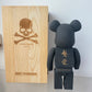 Wooden Bearbrick 400% MASTERMIND Action Figure With Wooden Box